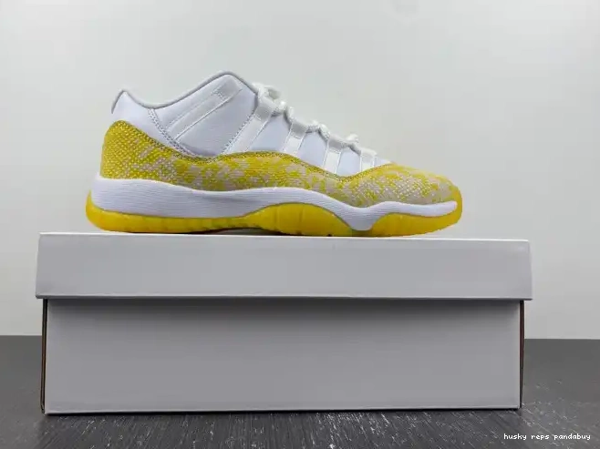 Rep Husky Yellow Air Low WMNS Jordan 11 Snakeskin AH7860-107 0602